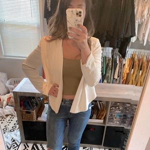 Top shop white blazer